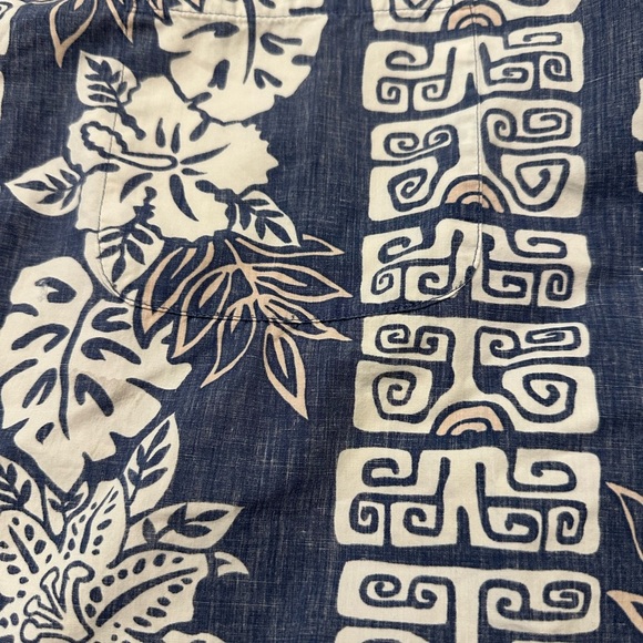 Vtg 80’s Phil Edwards By Reyn Spooner Floral Aloha Hawaiian Shirt Blue - Picture 2 of 5